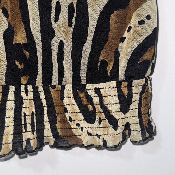 Grace elements leopard design blouse women’s size medium - Picture 5 of 7